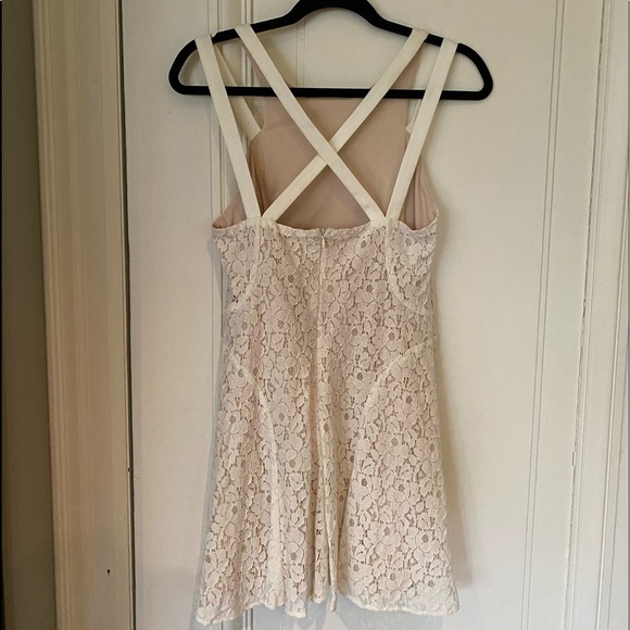 NWT White Lacey Ark & Co Summer Dress - Picture 2 of 8